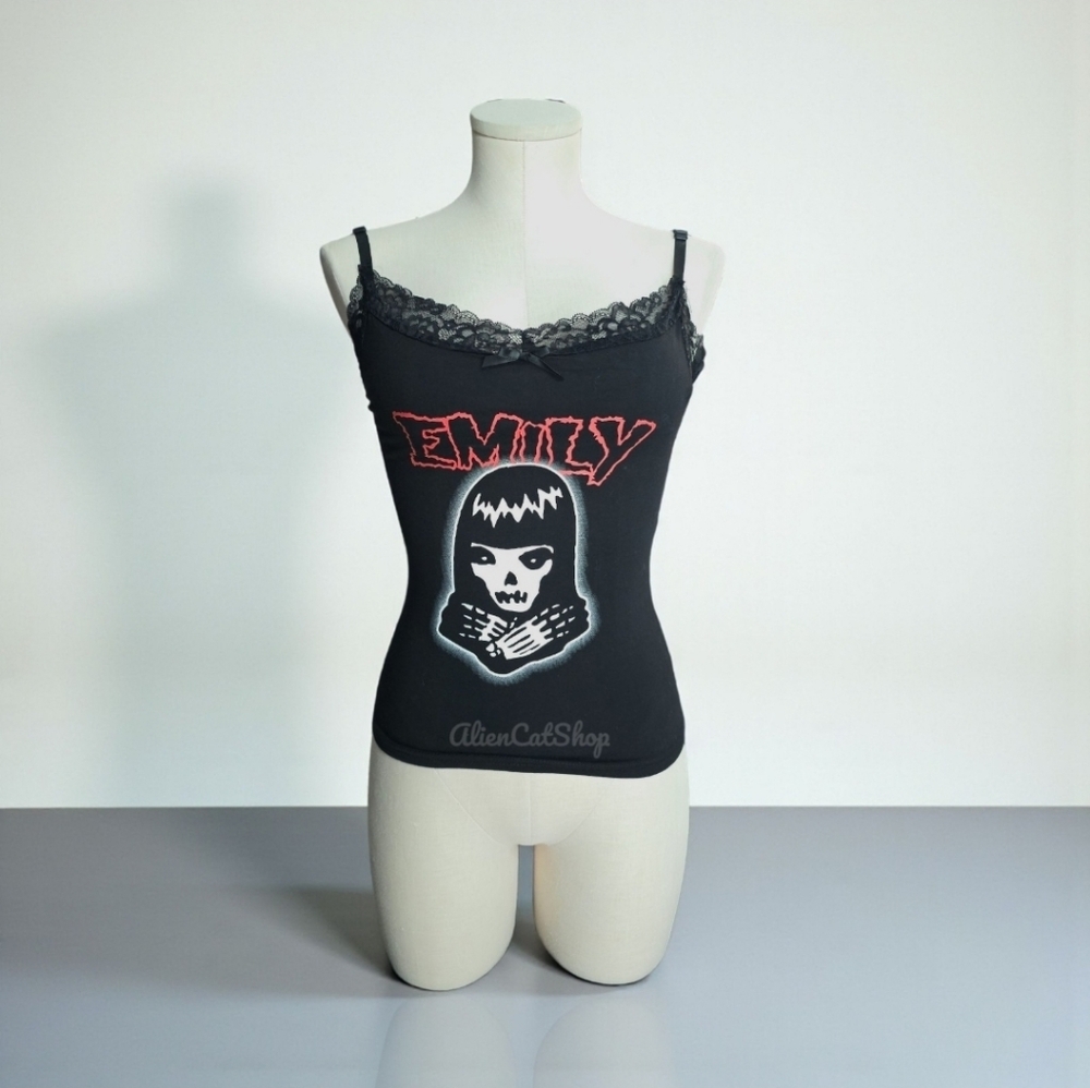**NEW** Strange Remains Tank Top Dolls Kill x Emily The Strange